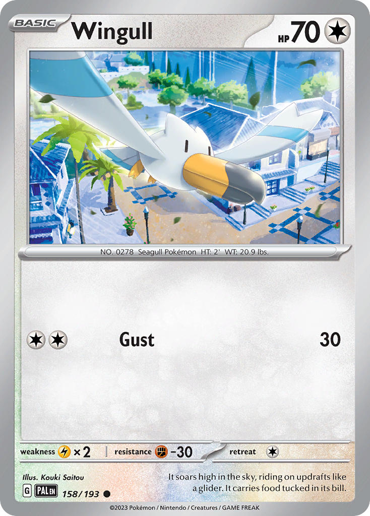 Wingull⁣ - Paldea Evolved⁣ (Common)⁣ [158] English / Near Mint / Reverse-Holo Normal