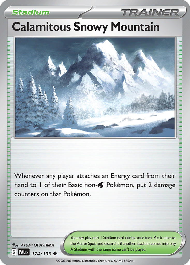 Calamitous Snowy Mountain⁣ - Paldea Evolved⁣ (Uncommon)⁣ [174] English / Near Mint / Reverse-Holo Normal
