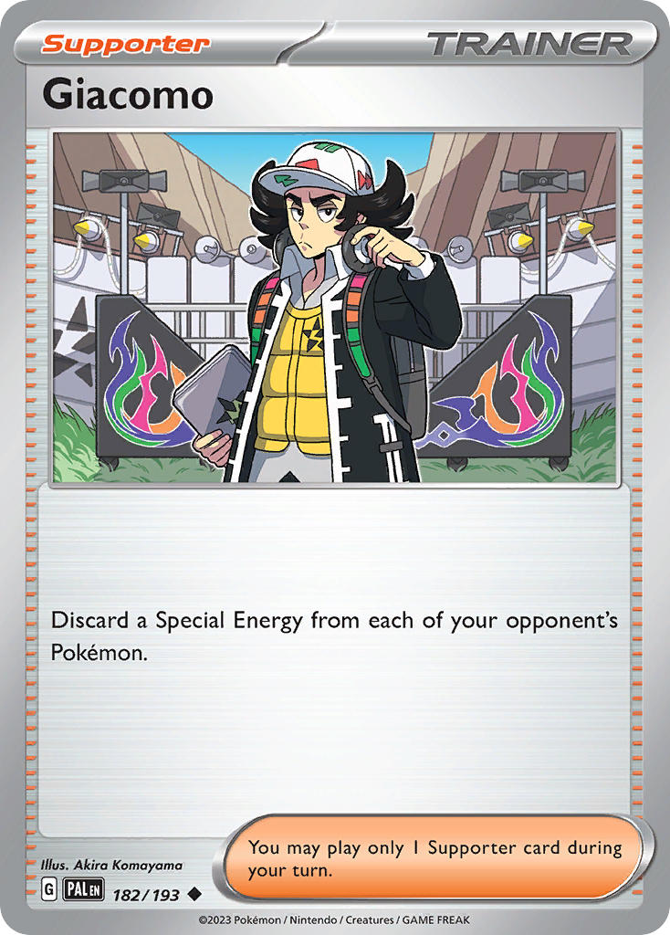 Giacomo⁣ - Paldea Evolved⁣ (Uncommon)⁣ [182] English / Near Mint / Reverse-Holo Normal