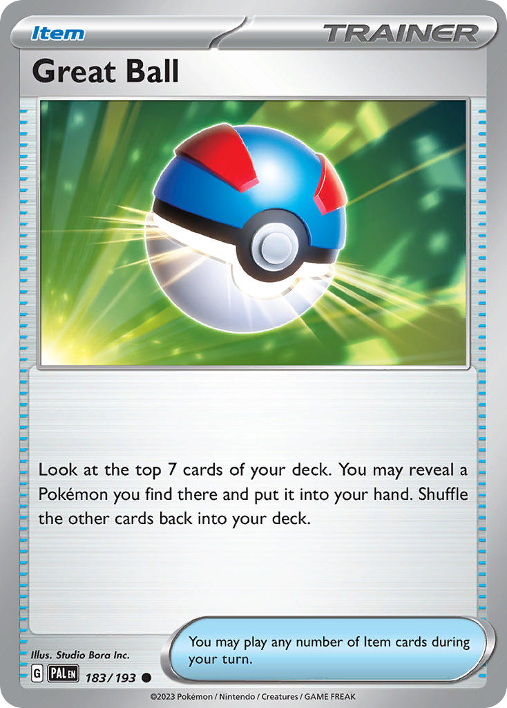 Great Ball⁣ - Paldea Evolved⁣ (Common)⁣ [183] English / Near Mint / Reverse-Holo Normal