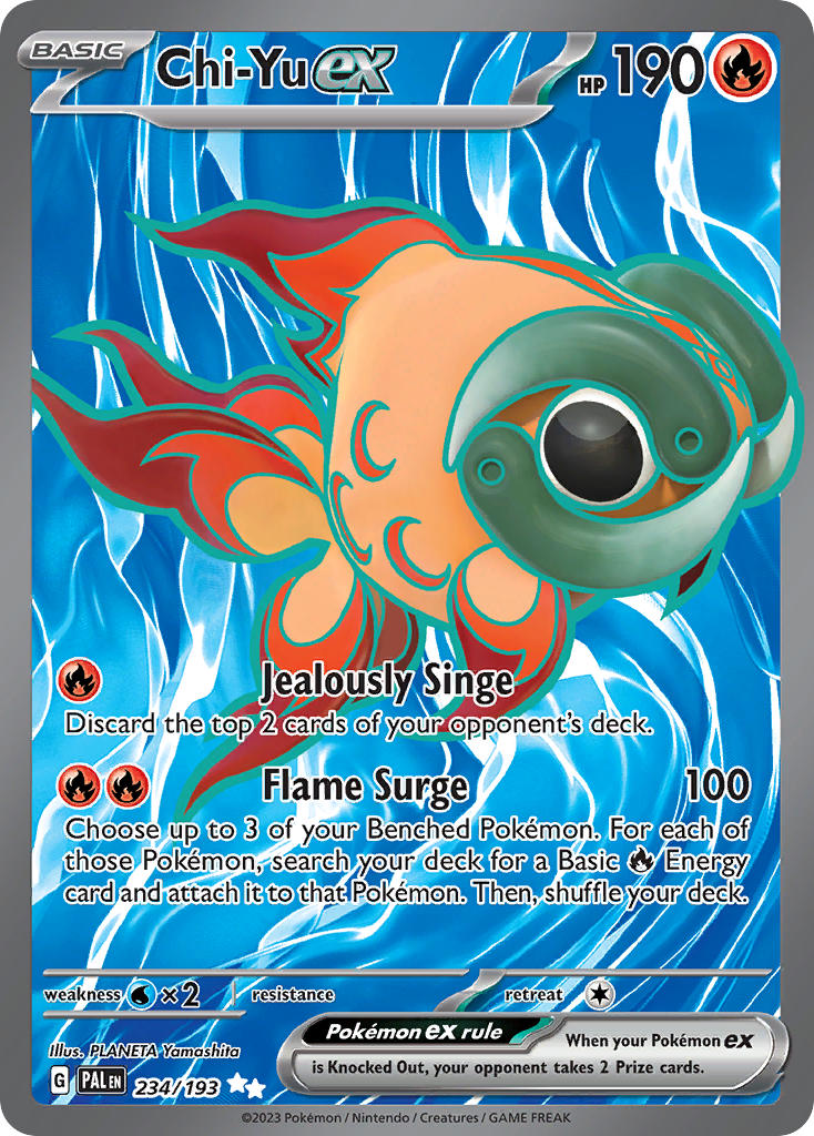 Chi-Yu ex⁣ - Paldea Evolved⁣ (Ultra Rare)⁣ [234] English / Near Mint / Normal