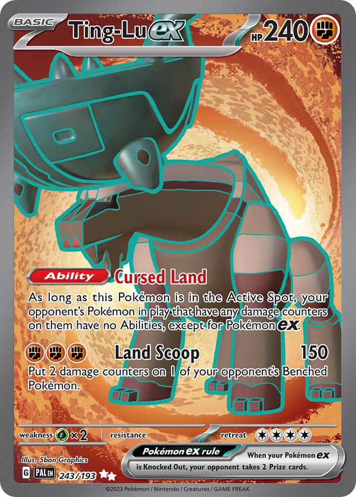 Ting-Lu ex⁣ - Paldea Evolved⁣ (Ultra Rare)⁣ [243] English / Near Mint / Normal