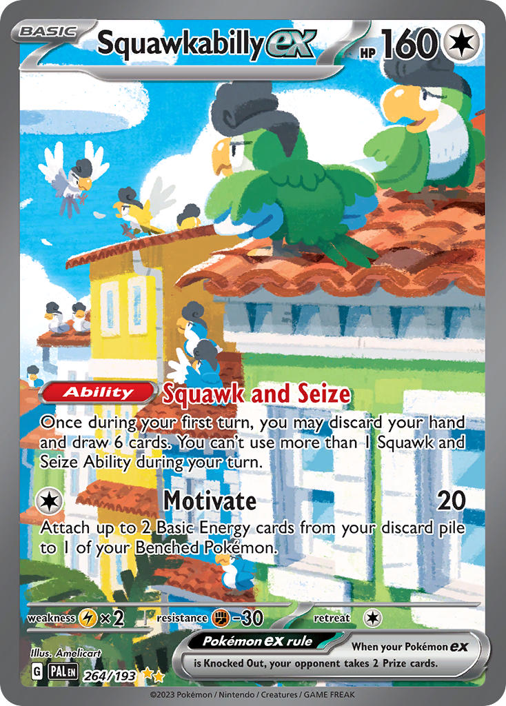 Squawkabilly ex⁣ - Paldea Evolved⁣ (Special Illustration Rare)⁣ [264] English / Near Mint / Normal
