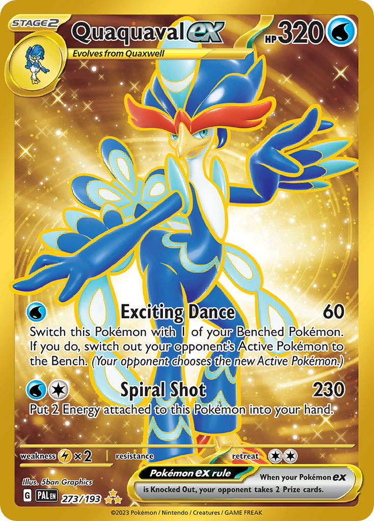 Quaquaval ex⁣ - Paldea Evolved⁣ (Secret Rare)⁣ [273] English / Near Mint / Normal