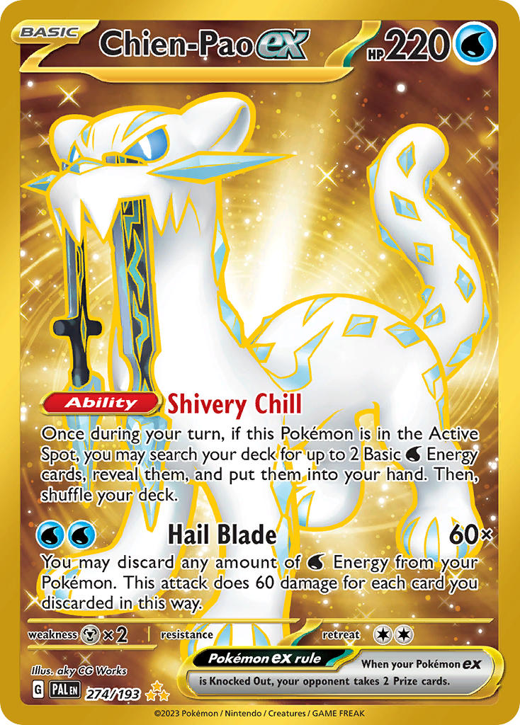Chien-Pao ex⁣ - Paldea Evolved⁣ (Secret Rare)⁣ [274] English / Near Mint / Normal