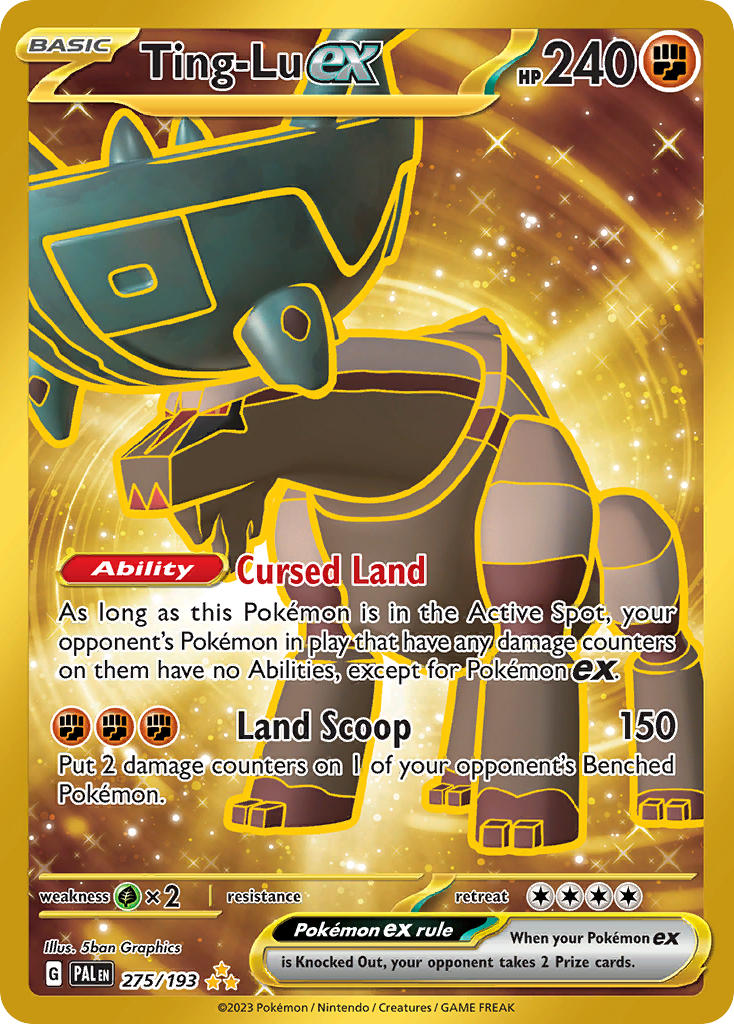 Ting-Lu ex⁣ - Paldea Evolved⁣ (Secret Rare)⁣ [275] English / Near Mint / Normal