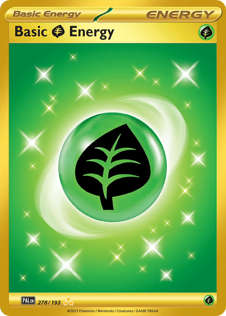 Grass Energy⁣ - Paldea Evolved⁣ (Secret Rare)⁣ [278] English / Excellent / Normal