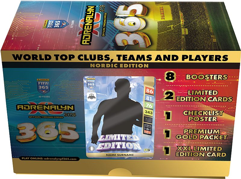 Panini: Adrenalyn XL - FIFA 365 2025 Nordic Edition - Gift Box Kortspil