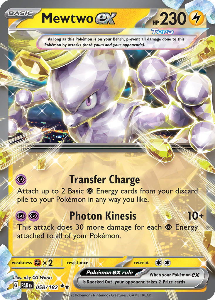 Mewtwo ex⁣ - Paradox Rift⁣ (Double Rare)⁣ [058] English / Near Mint / Normal