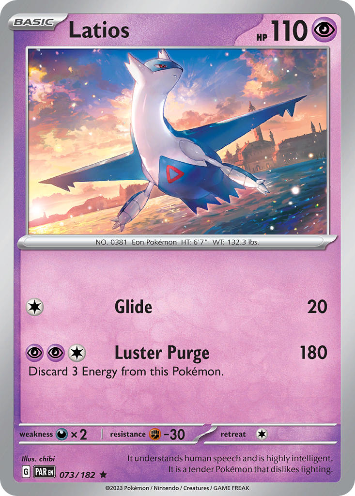 Latios⁣ - Paradox Rift⁣ (Rare)⁣ [073] English / Near Mint / Reverse-Holo Normal