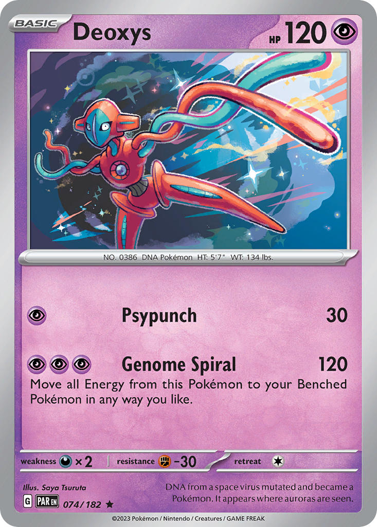 Deoxys⁣ - Paradox Rift⁣ (Rare)⁣ [074] English / Near Mint / Normal
