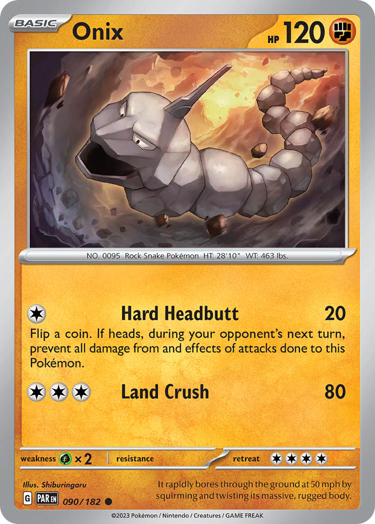 Onix⁣ - Paradox Rift⁣ (Common)⁣ [090] English / Near Mint / Reverse-Holo Normal