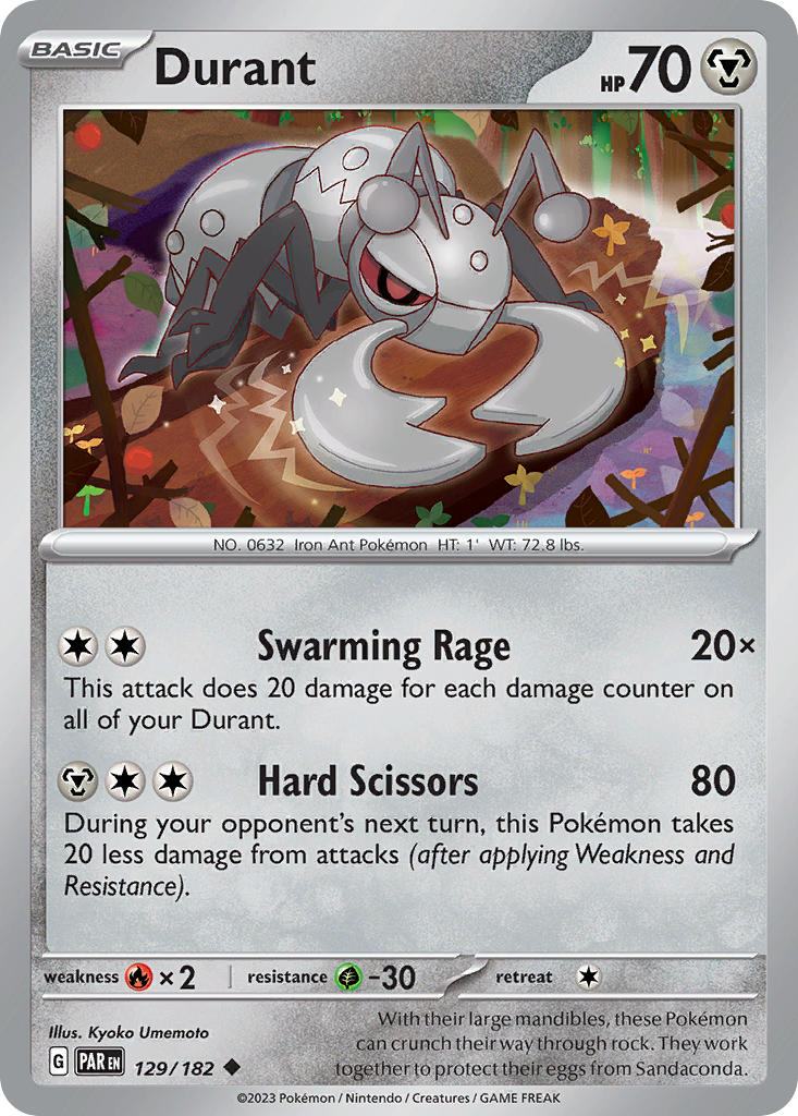 Durant⁣ - Paradox Rift⁣ (Uncommon)⁣ [129] English / Near Mint / Reverse-Holo Normal