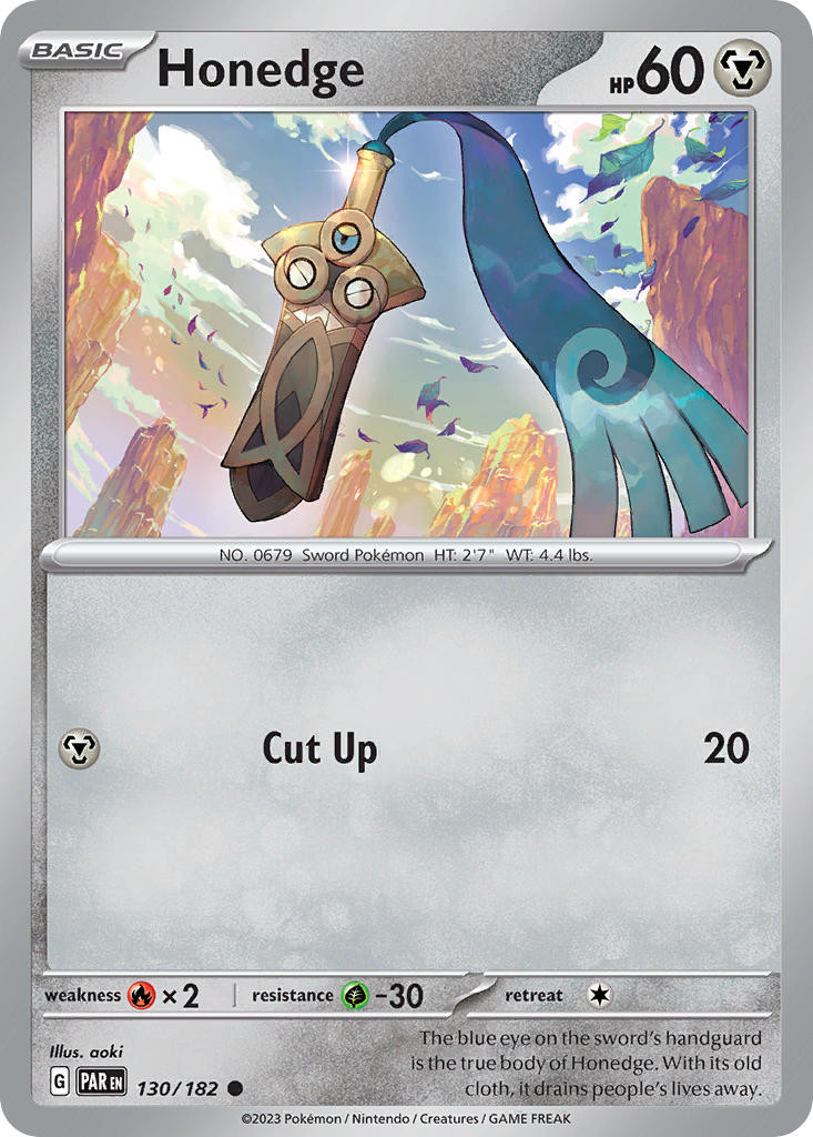 Honedge⁣ - Paradox Rift⁣ (Common)⁣ [130] English / Near Mint / Reverse-Holo Normal