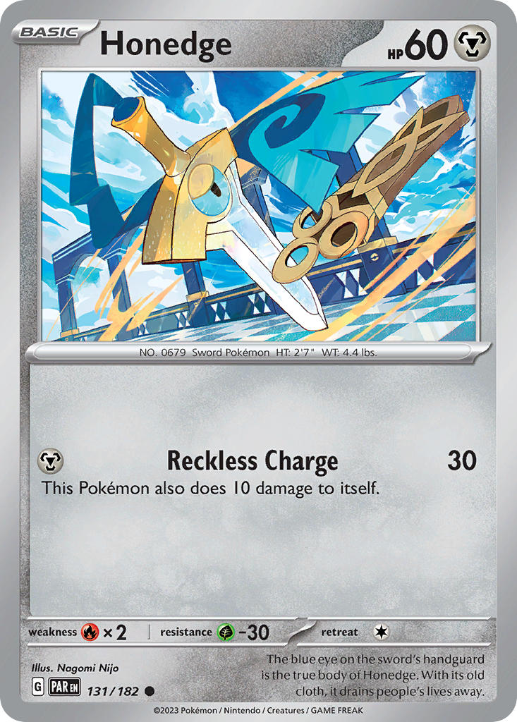 Honedge⁣ - Paradox Rift⁣ (Common)⁣ [131] English / Near Mint / Reverse-Holo Normal