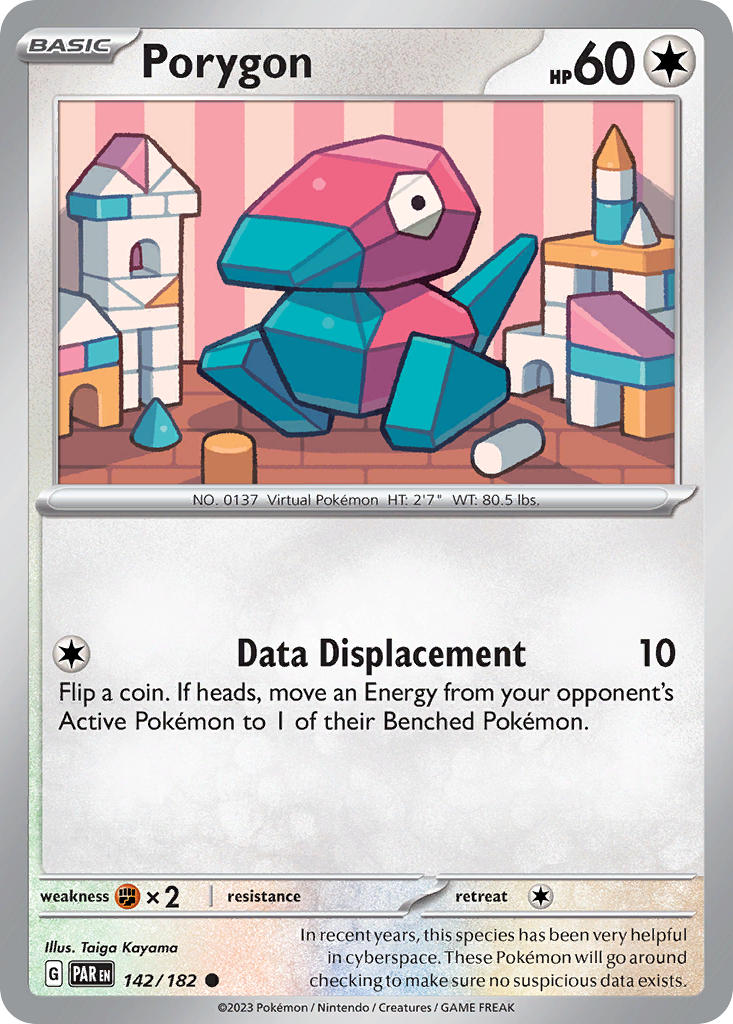 Porygon⁣ - Paradox Rift⁣ (Common)⁣ [142] English / Near Mint / Reverse-Holo Normal