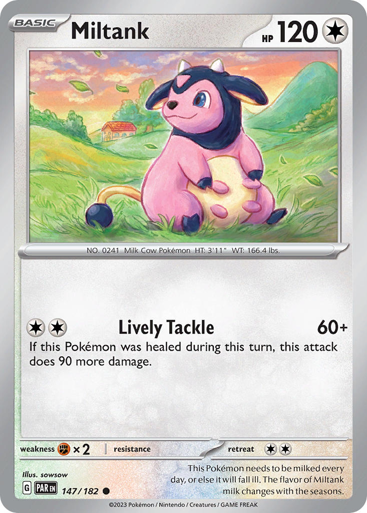 Miltank⁣ - Paradox Rift⁣ (Common)⁣ [147] English / Near Mint / Reverse-Holo Normal