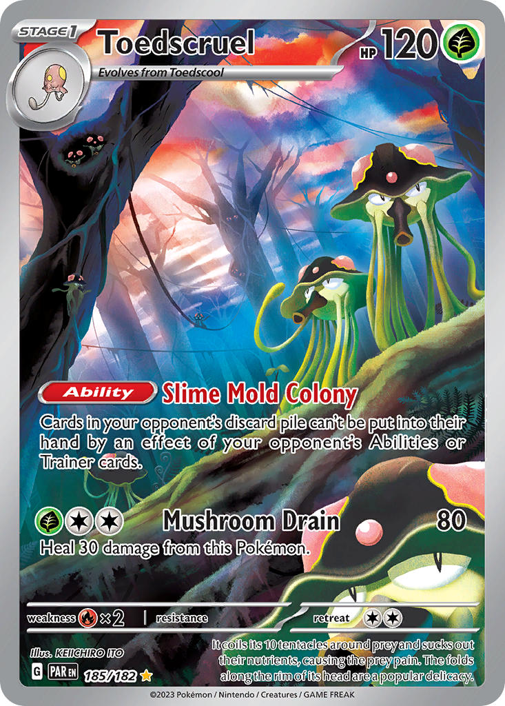 Toedscruel⁣ - Paradox Rift⁣ (Illustration Rare)⁣ [185] English / Near Mint / Normal