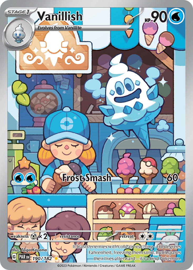 Vanillish⁣ - Paradox Rift⁣ (Illustration Rare)⁣ [190] English / Near Mint / Normal