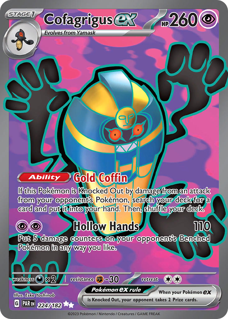 Cofagrigus ex⁣ - Paradox Rift⁣ (Ultra Rare)⁣ [224] English / Near Mint / Normal