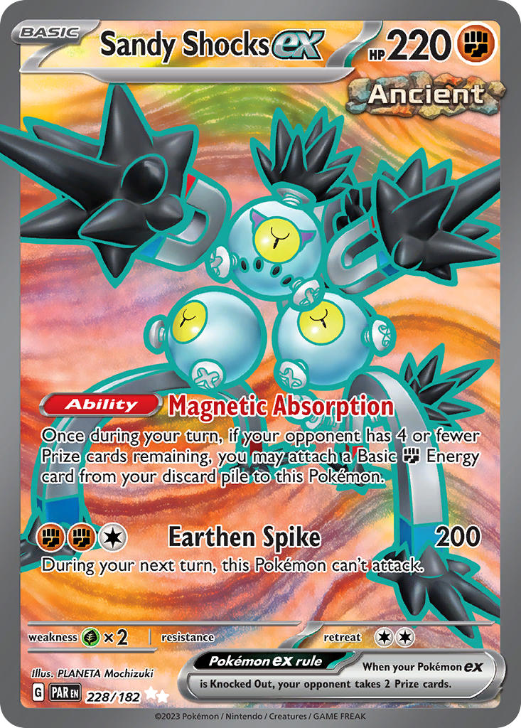 Sandy Shocks ex⁣ - Paradox Rift⁣ (Ultra Rare)⁣ [228] English / Near Mint / Normal