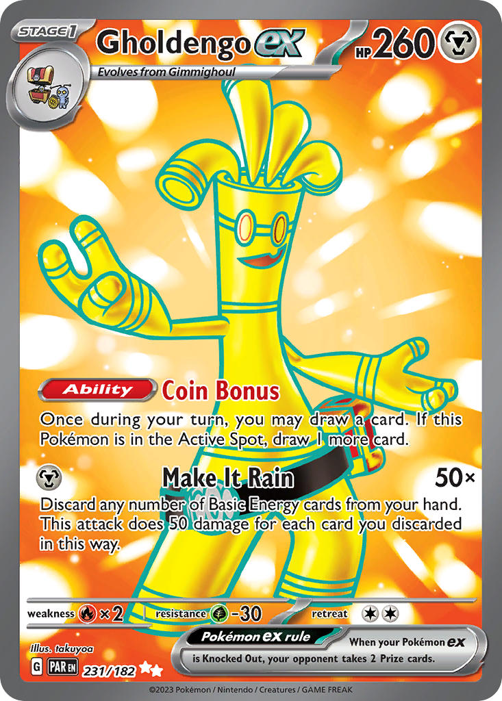 Gholdengo ex⁣ - Paradox Rift⁣ (Ultra Rare)⁣ [231] English / Near Mint / Normal