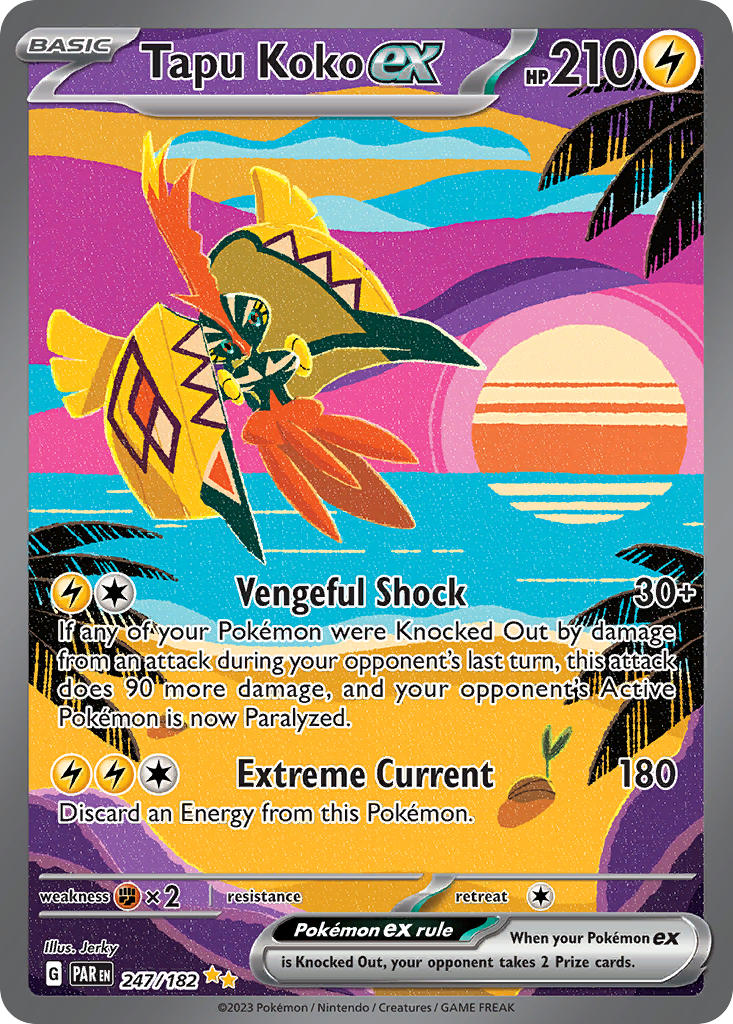 Tapu Koko ex⁣ - Paradox Rift⁣ (Special Illustration Rare)⁣ [247] English / Near Mint / Normal