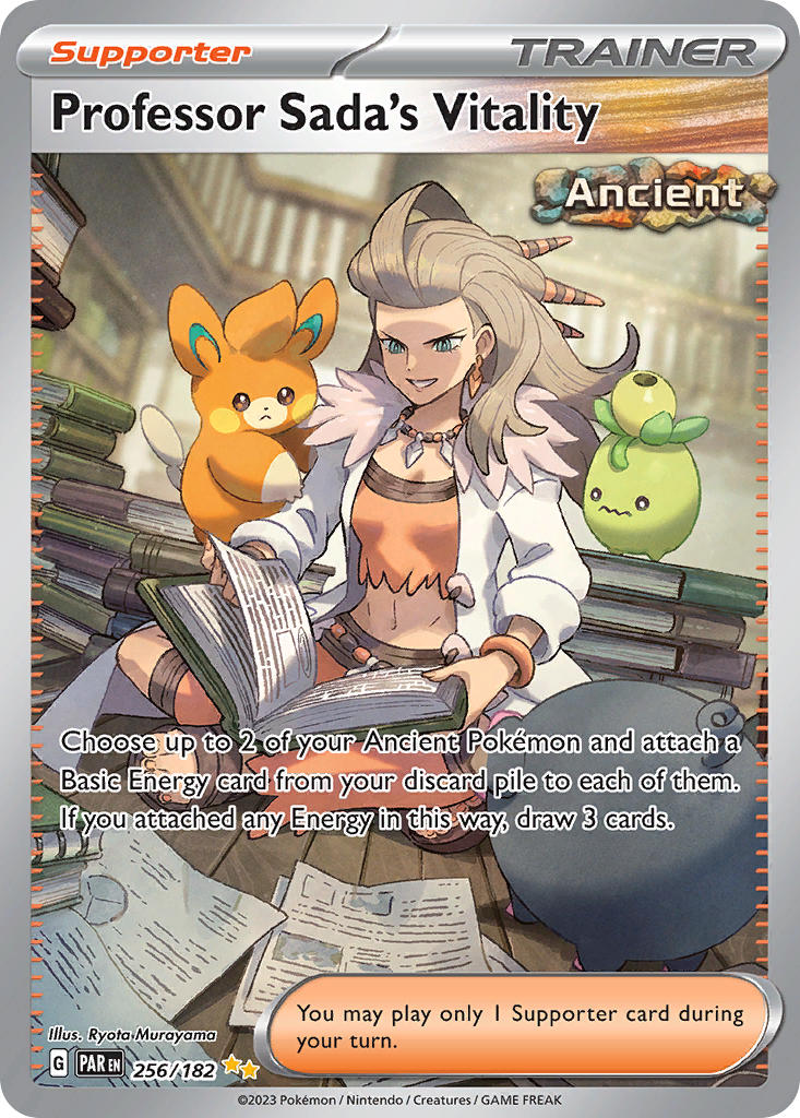 Professor Sada's Vitality⁣ - Paradox Rift⁣ (Special Illustration Rare)⁣ [256] English / Near Mint / Normal