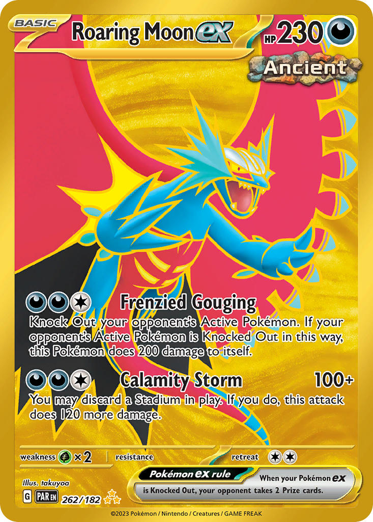 Roaring Moon ex⁣ - Paradox Rift⁣ (Secret Rare)⁣ [262] English / Near Mint / Normal
