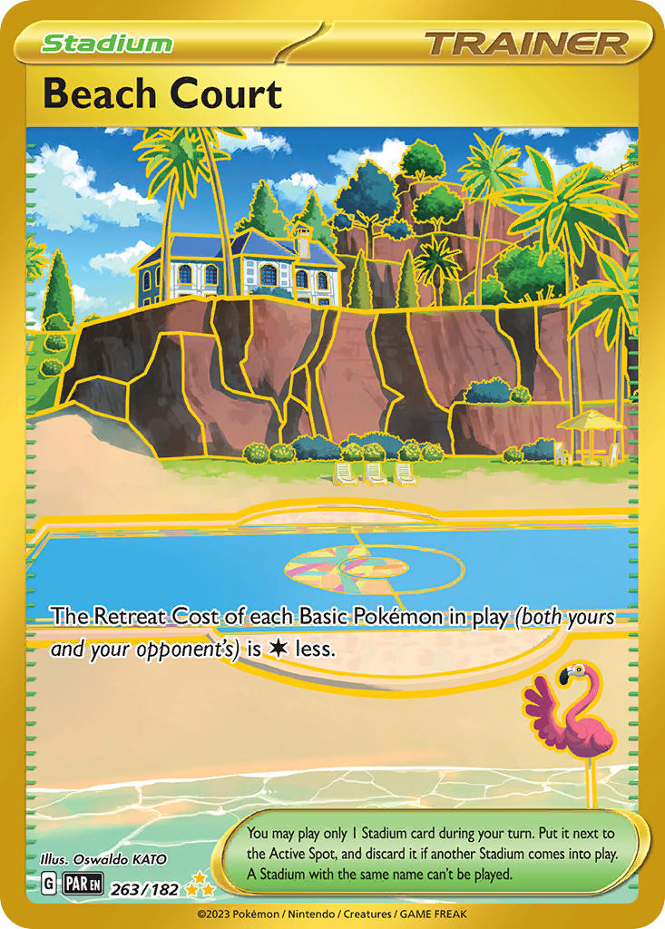Beach Court⁣ - Paradox Rift⁣ (Secret Rare)⁣ [263] English / Near Mint / Normal