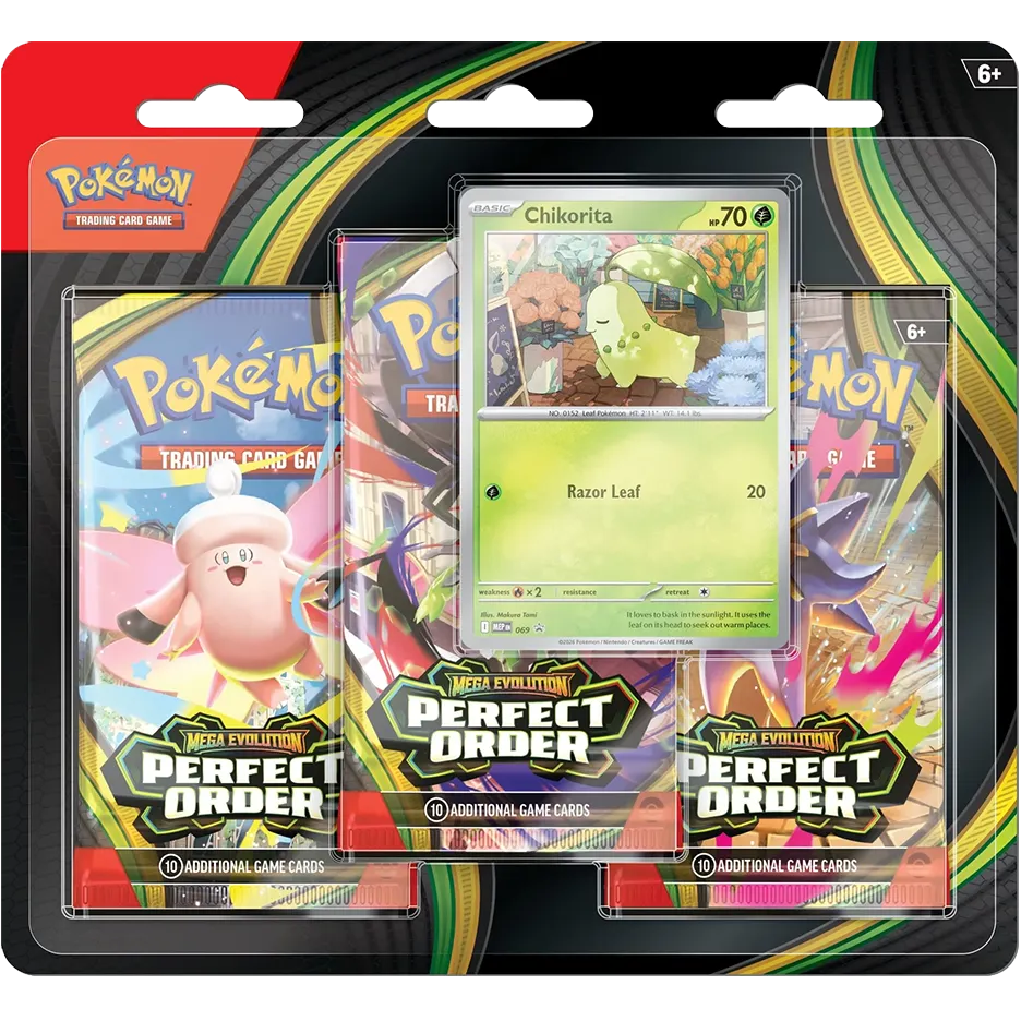 Pokémon TCG: Mega Evolution: Perfect Order 3-Pack Blister