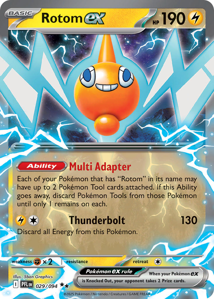 Rotom ex - Phantasmal Flames (Double Rare) [PFL-029] English / Near Mint / Normal