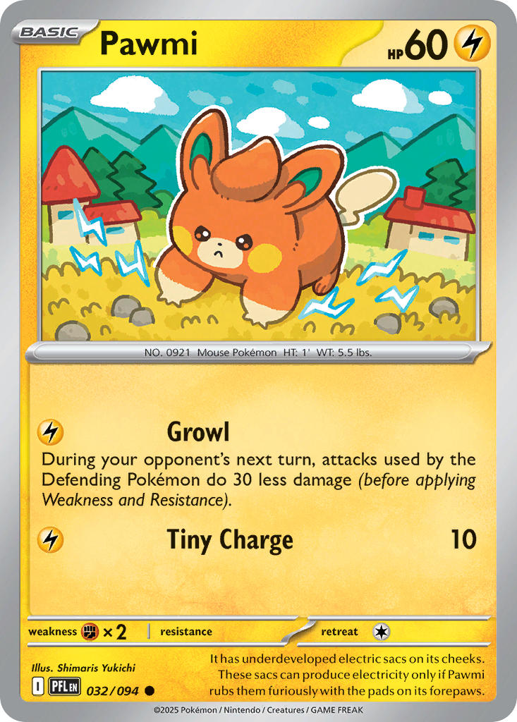 Pawmi - Phantasmal Flames (Common) [PFL-032] English / Near Mint / Normal