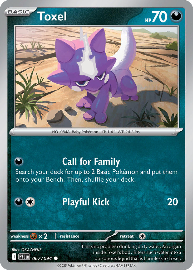 Toxel - Phantasmal Flames (Common) [PFL-067] English / Near Mint / Normal