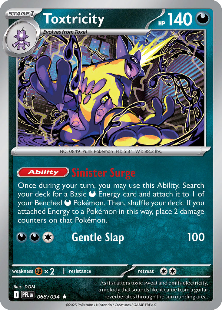 Toxtricity - Phantasmal Flames (Rare) [PFL-068] English / Near Mint / Normal