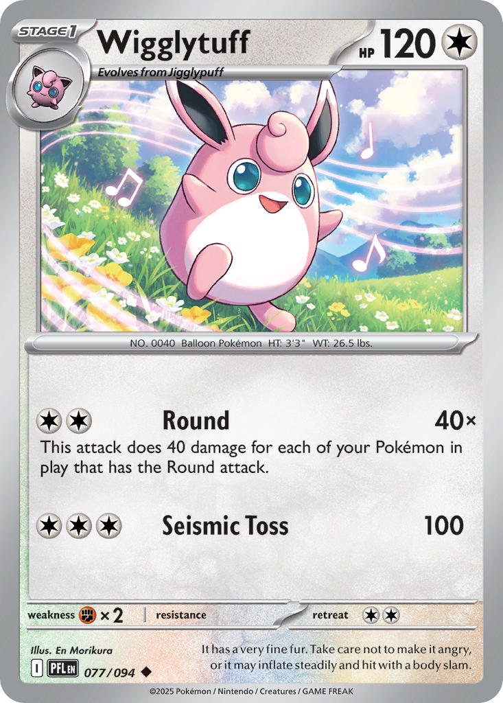 Wigglytuff - Phantasmal Flames (Uncommon) [PFL-077] English / Near Mint / Normal