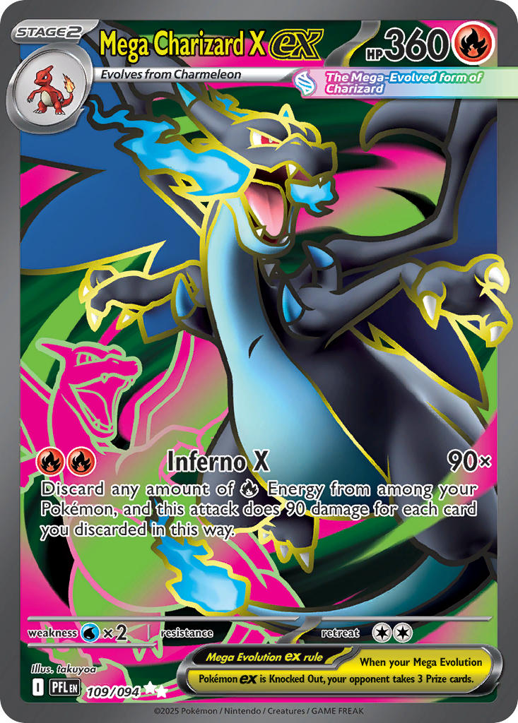 Mega Charizard X ex - Phantasmal Flames (Ultra Rare) [PFL-109] English / Near Mint / Normal