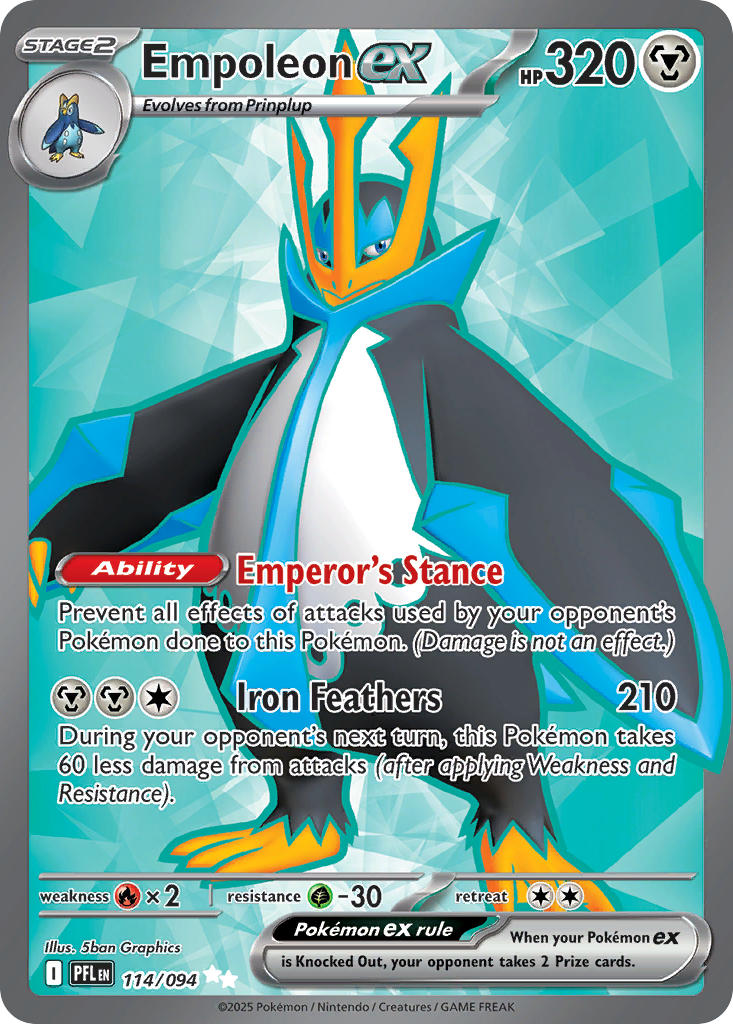 Empoleon ex - Phantasmal Flames (Ultra Rare) [PFL-114] English / Near Mint / Normal