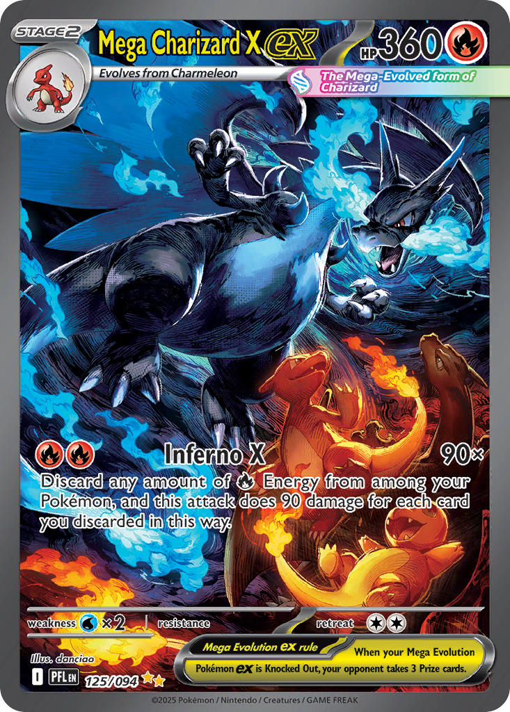 Mega Charizard X ex - Phantasmal Flames (Special Illustration Rare) [PFL-125] English / Near Mint / Normal