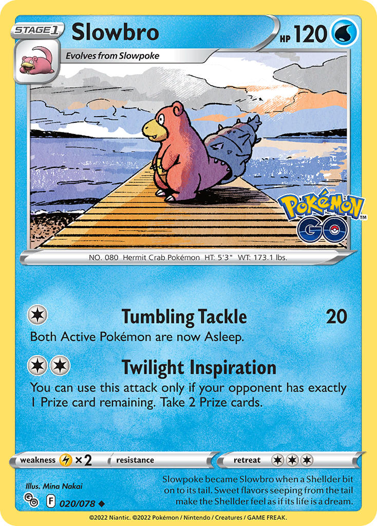 Slowbro - Pokémon GO (Uncommon) [PGO-020] English / Near Mint / Normal