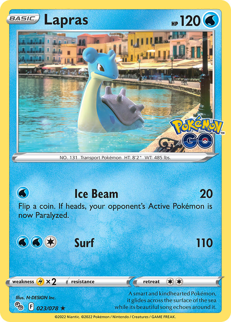Lapras - Pokémon GO (Holo Rare) [PGO-023] English / Near Mint / Normal