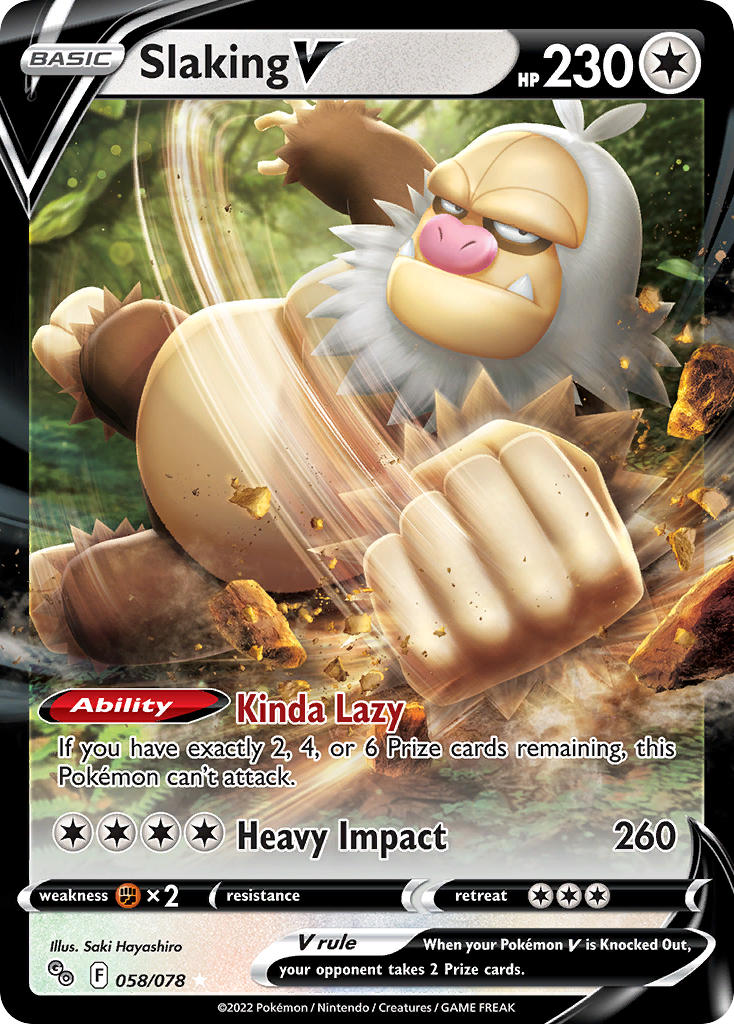 Slaking V - Pokémon GO (Ultra Rare) [PGO-058] English / Near Mint / Normal
