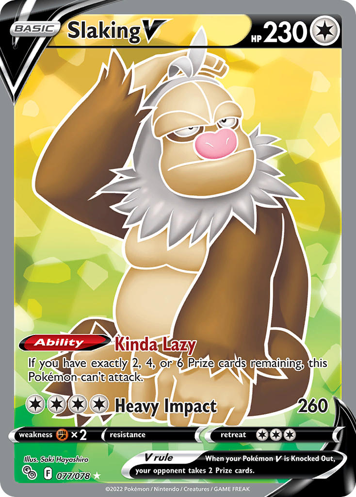 Slaking V - Pokémon GO (Ultra Rare) [PGO-077] English / Near Mint / Normal
