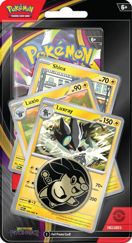Pokémon TCG: Mega Evolution: Pitch Black - Premium Checklane Blister Pack