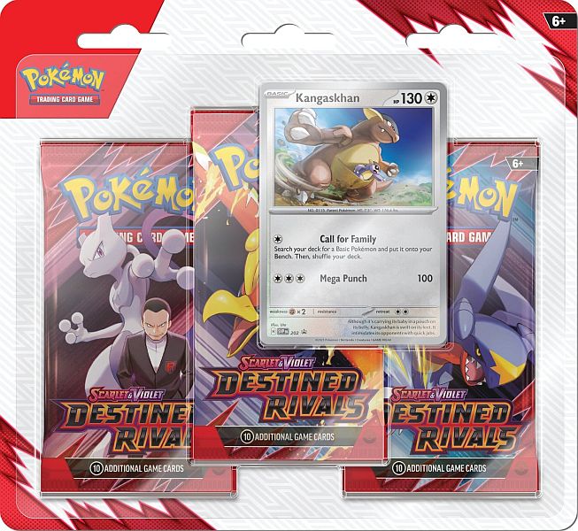 Pokémon TCG: Scarlet & Violet: Destined Rivals - 3-pack blister pack