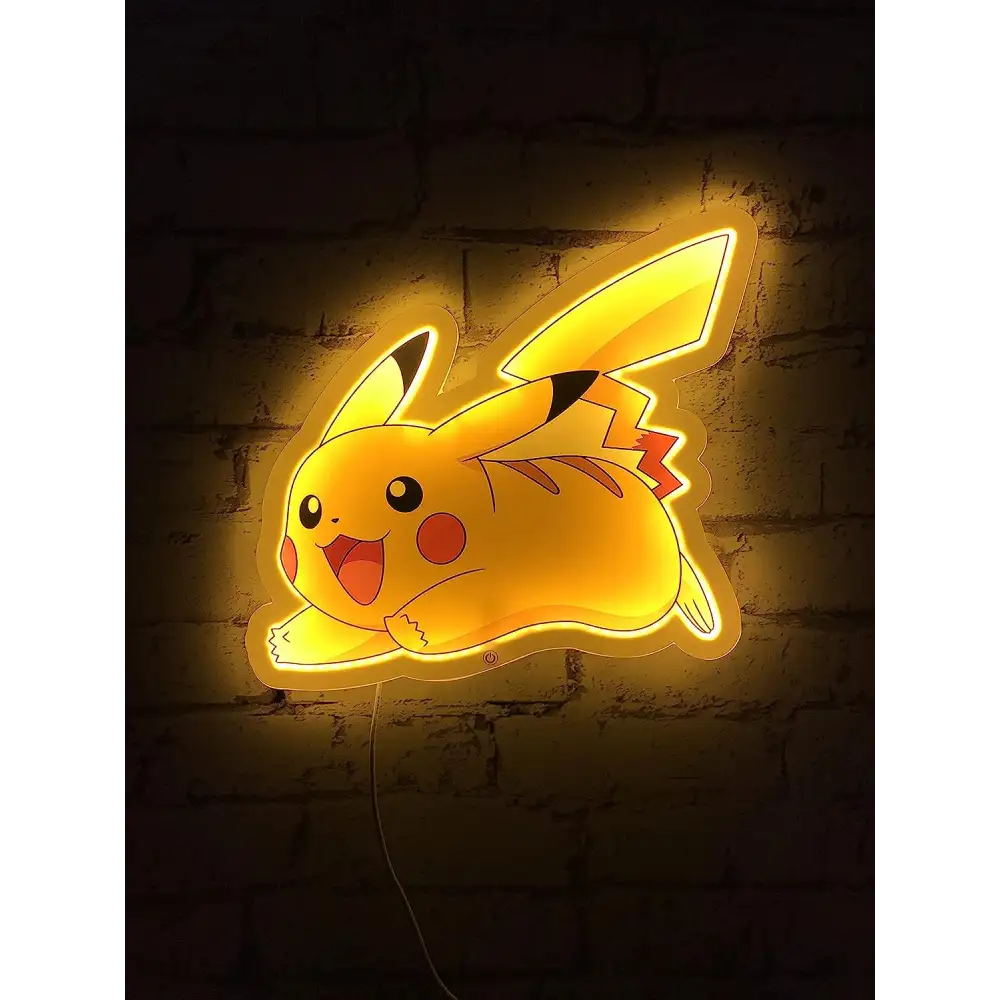 Pokémon: Pikachu LED Væg-Lampe - LED Lampe
