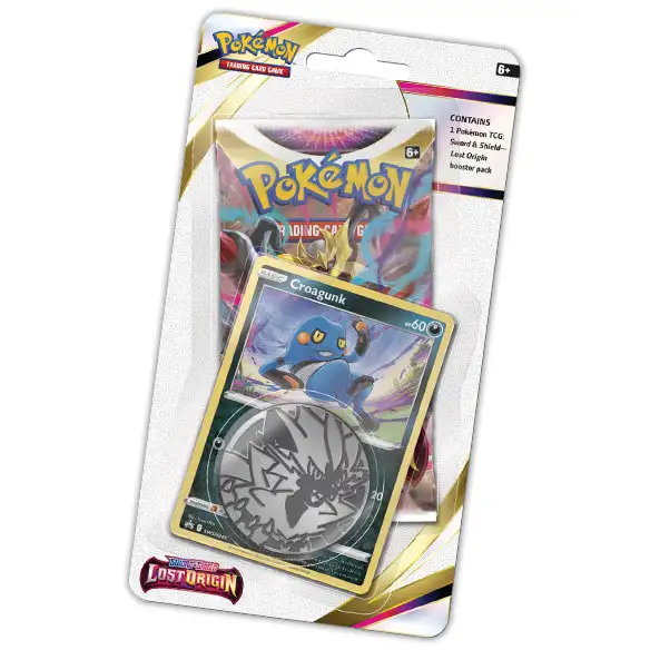 Pokémon: Sword & Shield Lost Origin Checklane Blister Pack - Croagunk Promo Samlekort Pokémon 