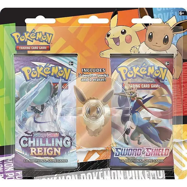 Pokémon TCG: Back to School Eraser Blister - Eevee