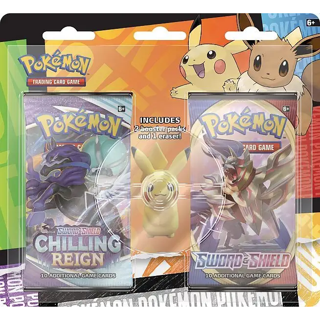 Pokémon TCG: Back to School Eraser Blister - Pikachu Samlekort Pokémon 