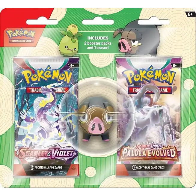 Pokémon TCG: Blister Pack Viskelæder - Back to School